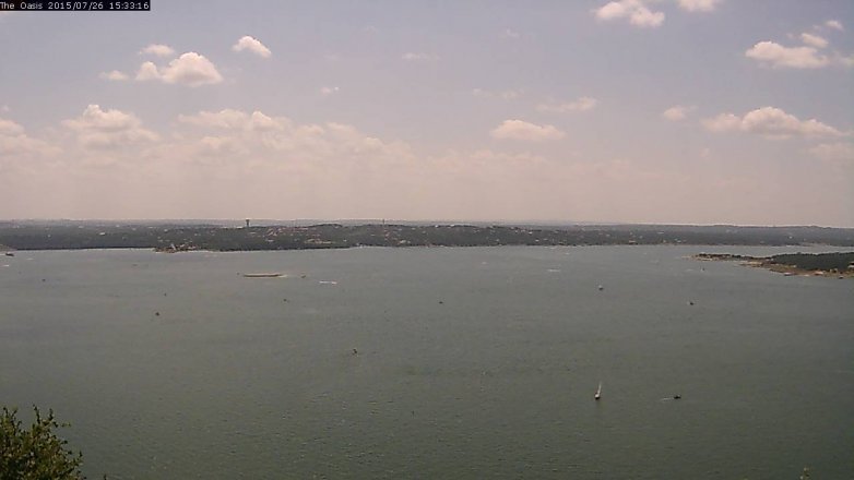 Lake Travis webcam, July 26, 2015 2:40 PM CT