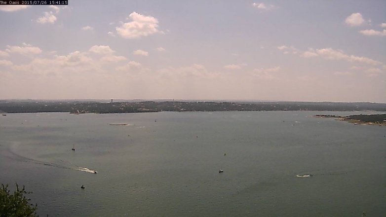 Lake Travis webcam, July 26, 2015 2:50 PM CT
