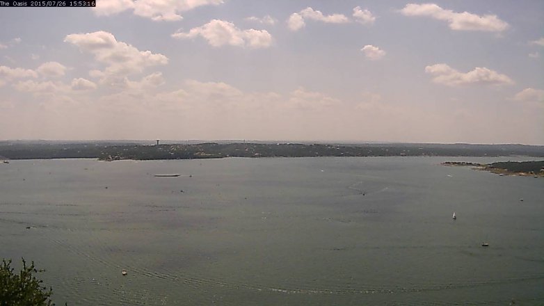 Lake Travis webcam, July 26, 2015 3:00 PM CT