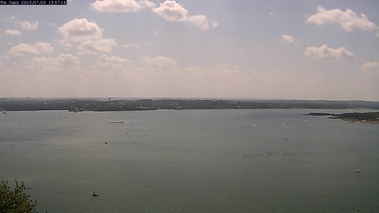 Lake Travis webcam, July 26, 2015 3:05 PM CT