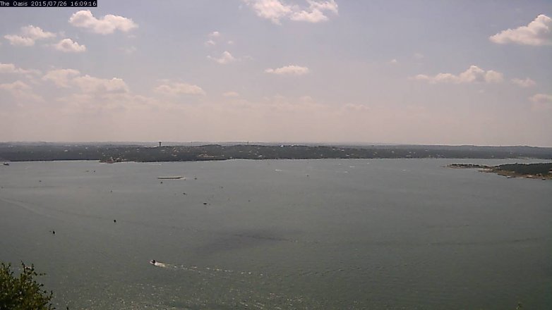Lake Travis webcam, July 26, 2015 3:15 PM CT