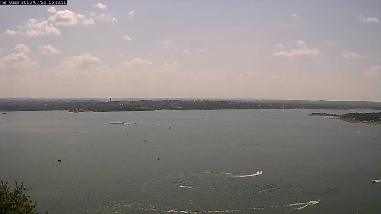 Lake Travis webcam, July 26, 2015 3:20 PM CT