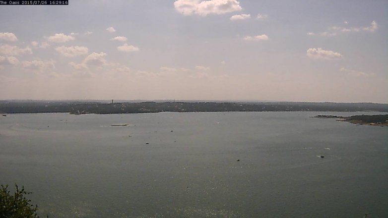 Lake Travis webcam, July 26, 2015 3:35 PM CT