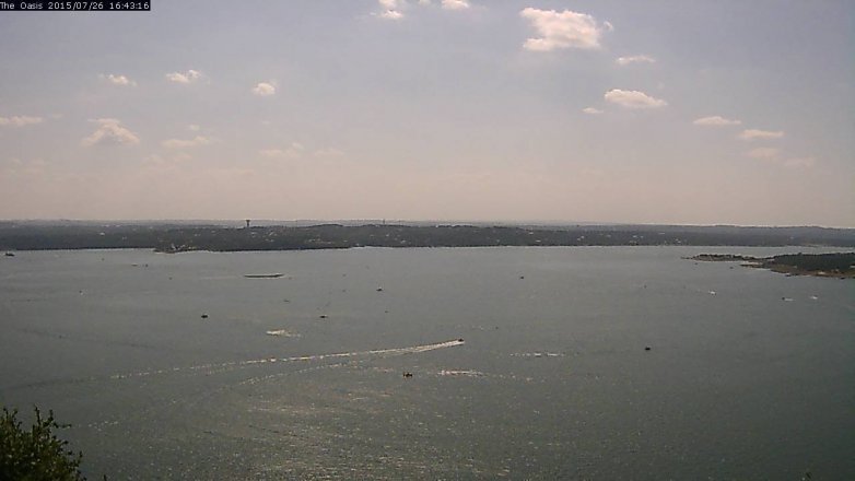 Lake Travis webcam, July 26, 2015 3:50 PM CT