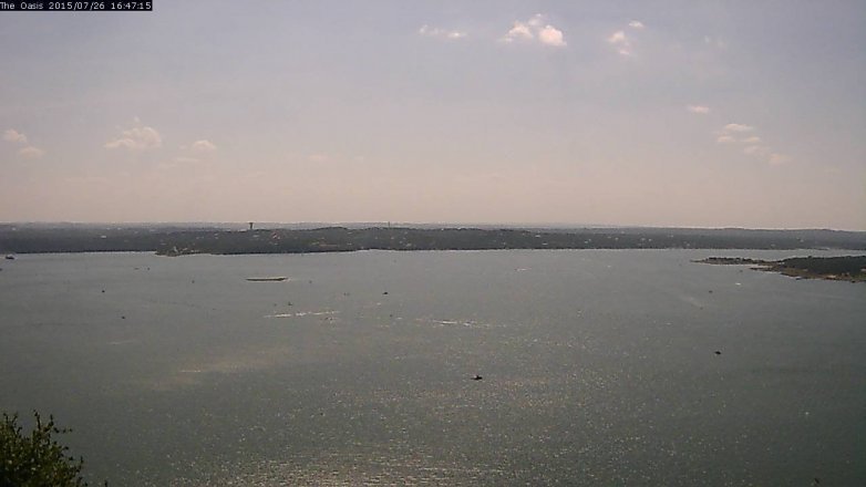 Lake Travis webcam, July 26, 2015 3:55 PM CT