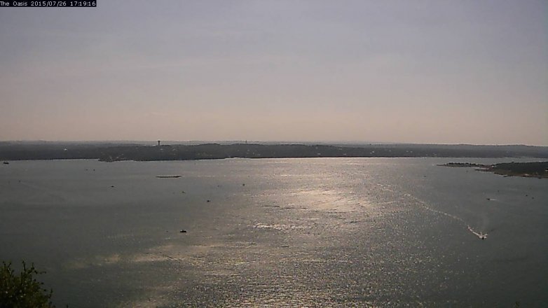 Lake Travis webcam, July 26, 2015 4:25 PM CT