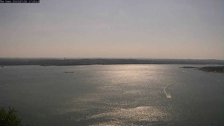 Lake Travis webcam, July 26, 2015 4:30 PM CT