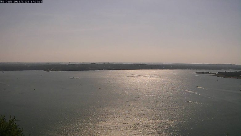 Lake Travis webcam, July 26, 2015 4:35 PM CT