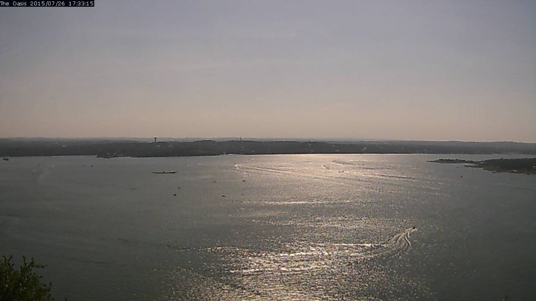 Lake Travis webcam, July 26, 2015 4:40 PM CT