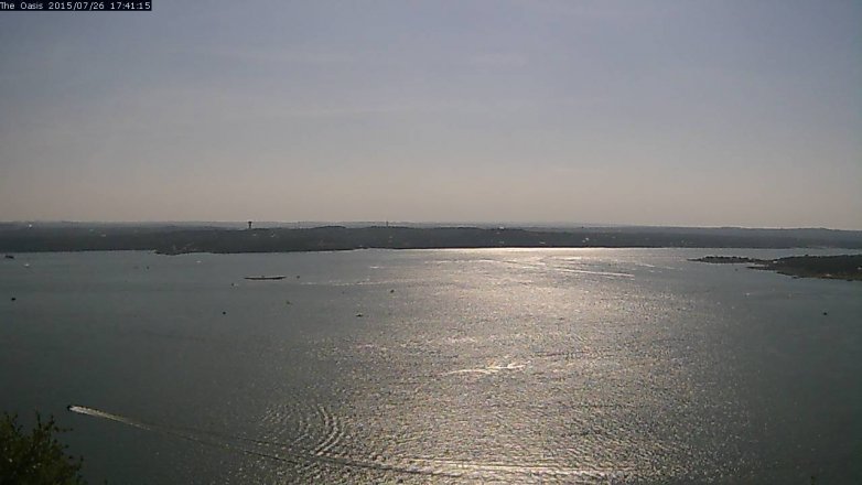 Lake Travis webcam, July 26, 2015 4:45 PM CT