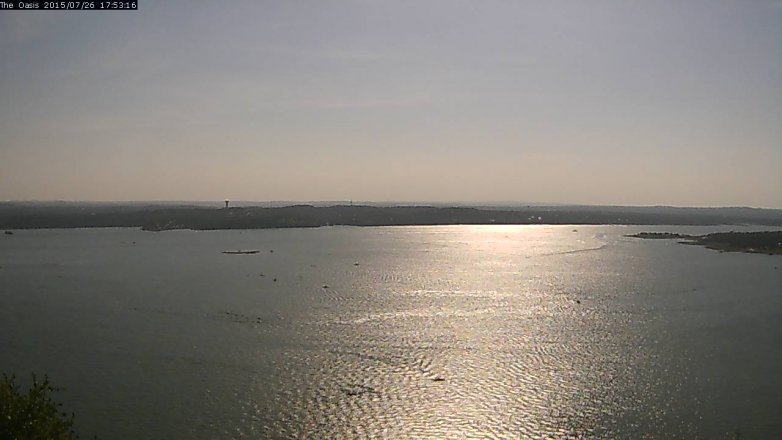 Lake Travis webcam, July 26, 2015 5:00 PM CT