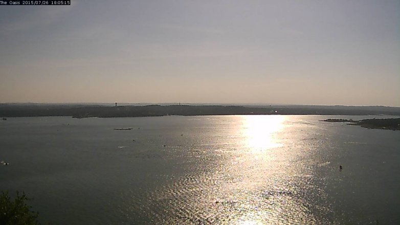 Lake Travis webcam, July 26, 2015 5:10 PM CT