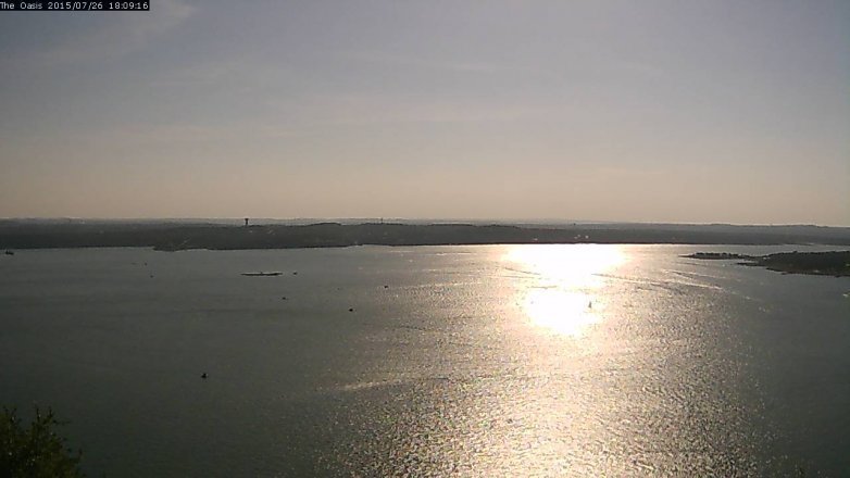 Lake Travis webcam, July 26, 2015 5:15 PM CT