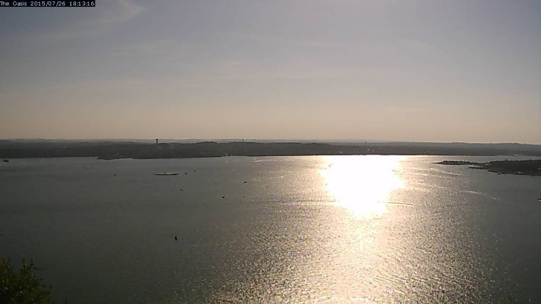 Lake Travis webcam, July 26, 2015 5:20 PM CT