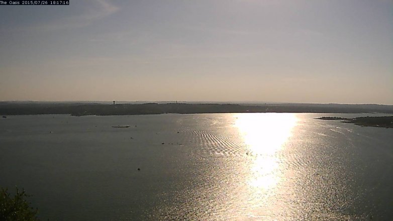 Lake Travis webcam, July 26, 2015 5:25 PM CT