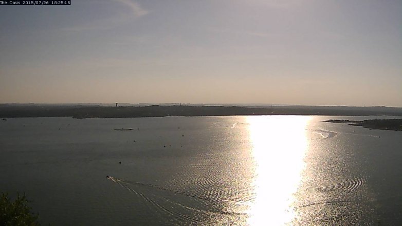 Lake Travis webcam, July 26, 2015 5:30 PM CT
