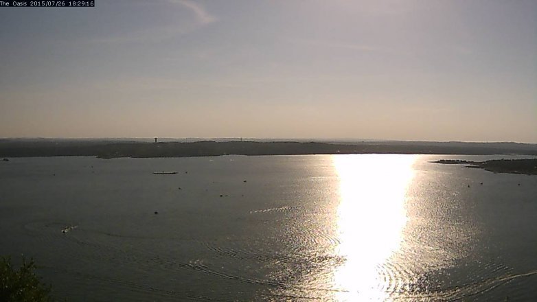 Lake Travis webcam, July 26, 2015 5:35 PM CT