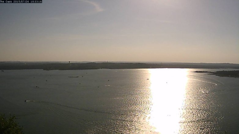 Lake Travis webcam, July 26, 2015 5:40 PM CT