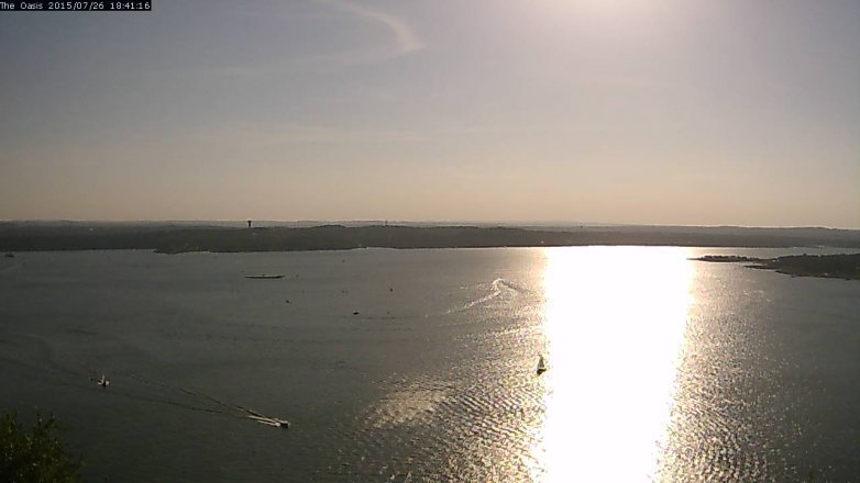 Lake Travis webcam, July 26, 2015 5:45 PM CT