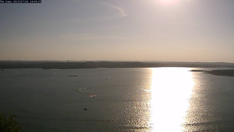 Lake Travis webcam, July 26, 2015 5:55 PM CT