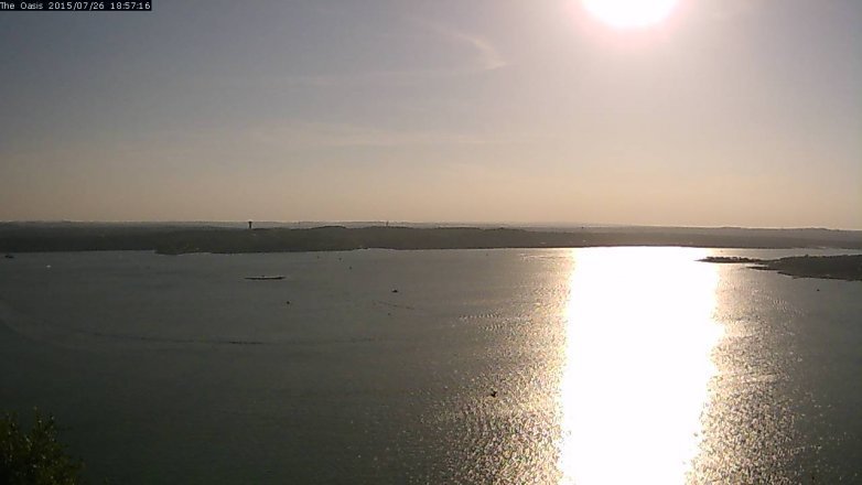 Lake Travis webcam, July 26, 2015 6:05 PM CT