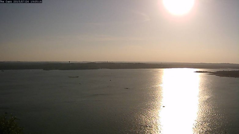 Lake Travis webcam, July 26, 2015 6:10 PM CT