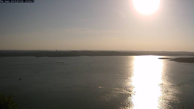 Lake Travis webcam, July 26, 2015 6:15 PM CT