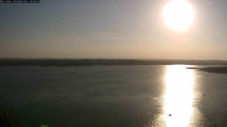 Lake Travis webcam, July 26, 2015 6:30 PM CT