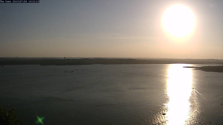Lake Travis webcam, July 26, 2015 6:40 PM CT