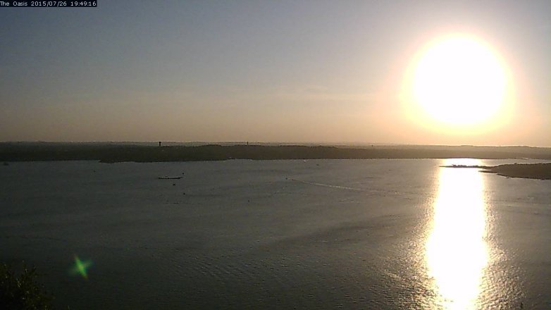Lake Travis webcam, July 26, 2015 6:55 PM CT