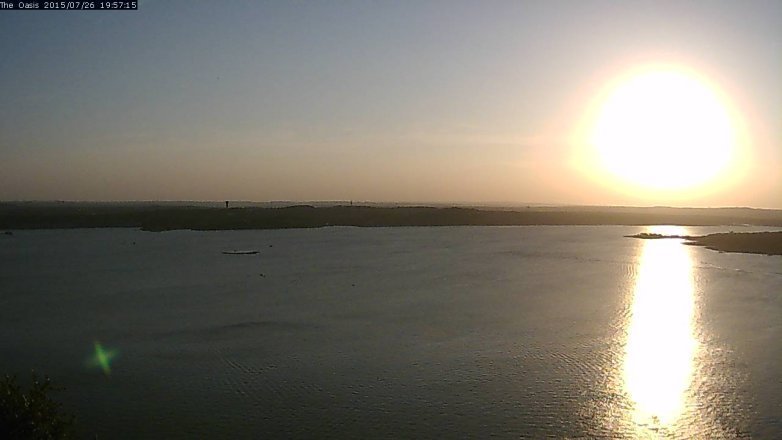 Lake Travis webcam, July 26, 2015 7:05 PM CT
