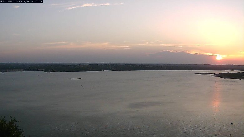 Lake Travis webcam, July 26, 2015 7:25 PM CT