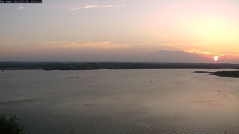 Lake Travis webcam, July 26, 2015 7:30 PM CT