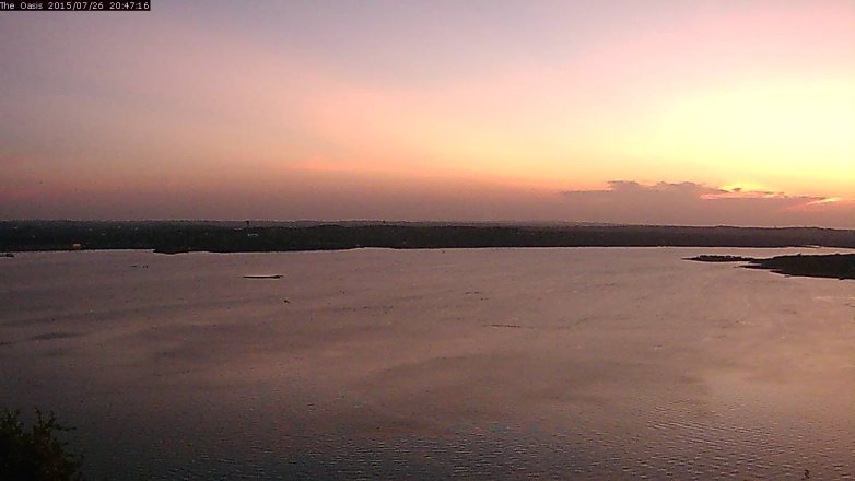 Lake Travis webcam, July 26, 2015 7:55 PM CT