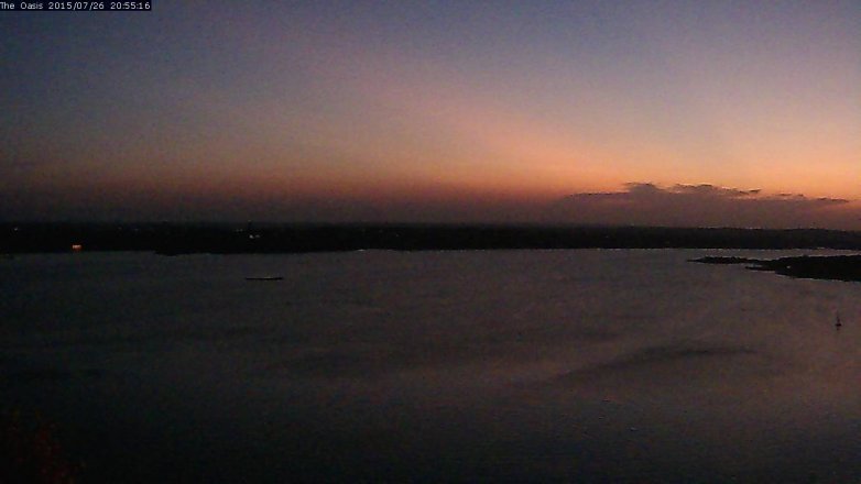 Lake Travis webcam, July 26, 2015 8:00 PM CT
