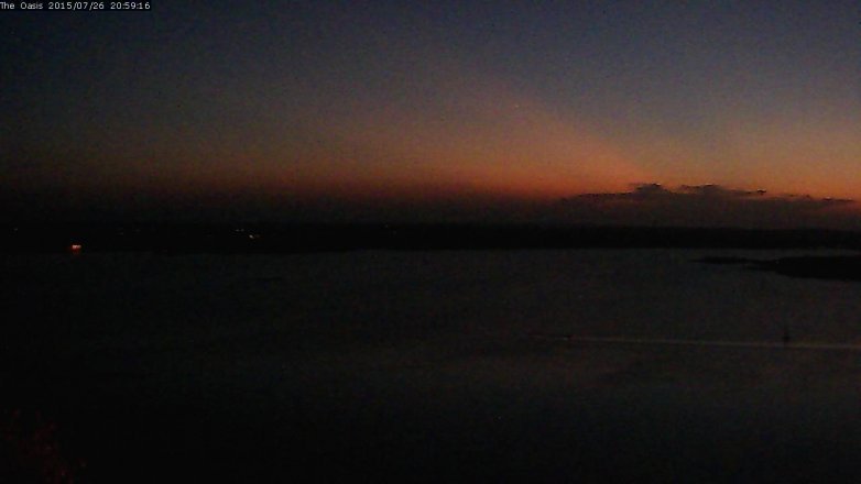 Lake Travis webcam, July 26, 2015 8:05 PM CT