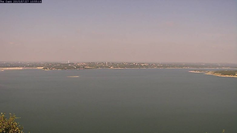 Lake Travis webcam, July 27, 2015 10:00 AM CT