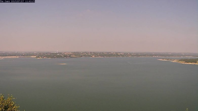 Lake Travis webcam, July 27, 2015 10:50 AM CT