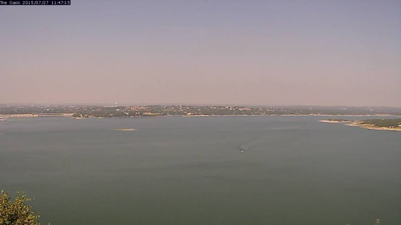 Lake Travis webcam, July 27, 2015 10:55 AM CT