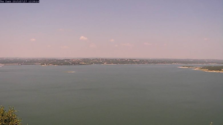 Lake Travis webcam, July 27, 2015 11:45 AM CT