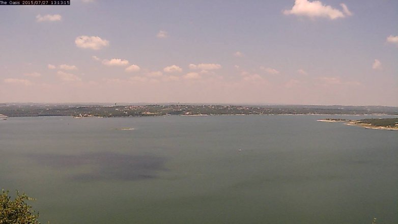 Lake Travis webcam, July 27, 2015 12:20 PM CT