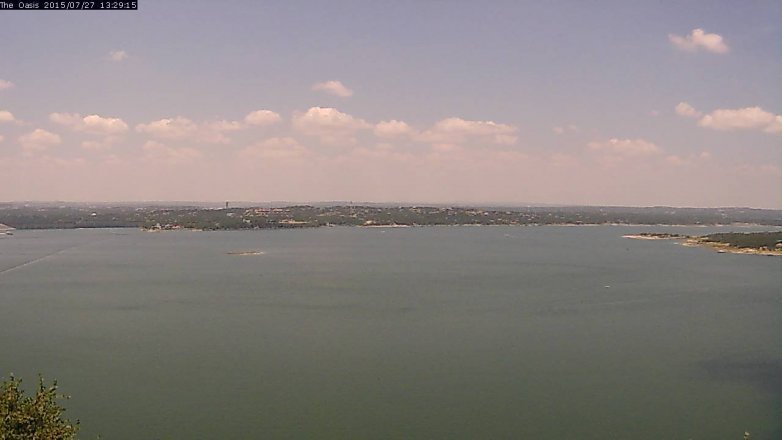 Lake Travis webcam, July 27, 2015 12:35 PM CT