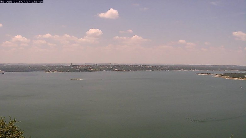 Lake Travis webcam, July 27, 2015 12:45 PM CT