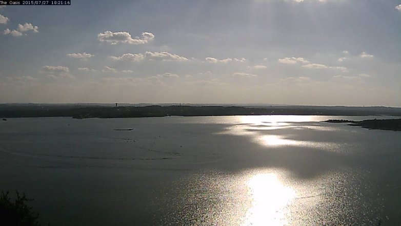 Lake Travis webcam, July 27, 2015 5:30 PM CT