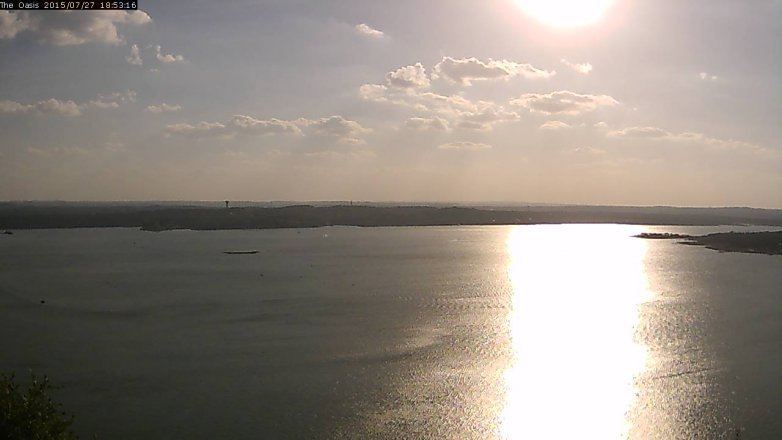 Lake Travis webcam, July 27, 2015 6:00 PM CT