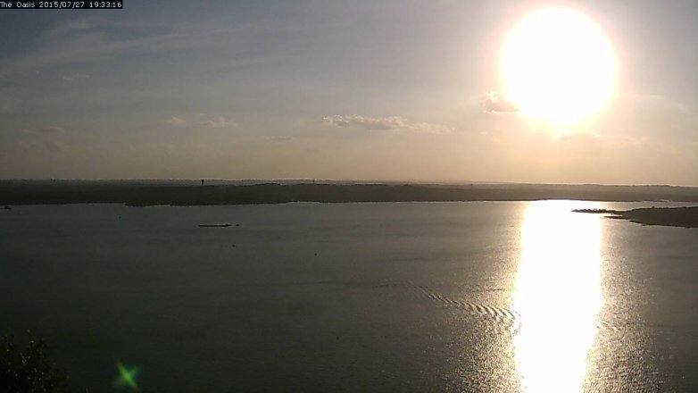 Lake Travis webcam, July 27, 2015 6:40 PM CT