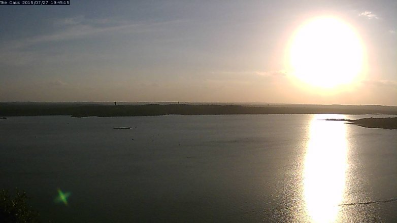Lake Travis webcam, July 27, 2015 6:50 PM CT