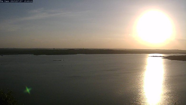 Lake Travis webcam, July 27, 2015 6:55 PM CT
