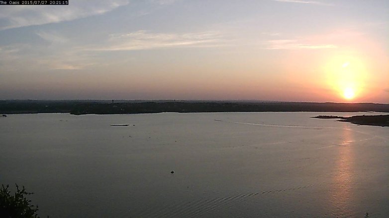 Lake Travis webcam, July 27, 2015 7:25 PM CT