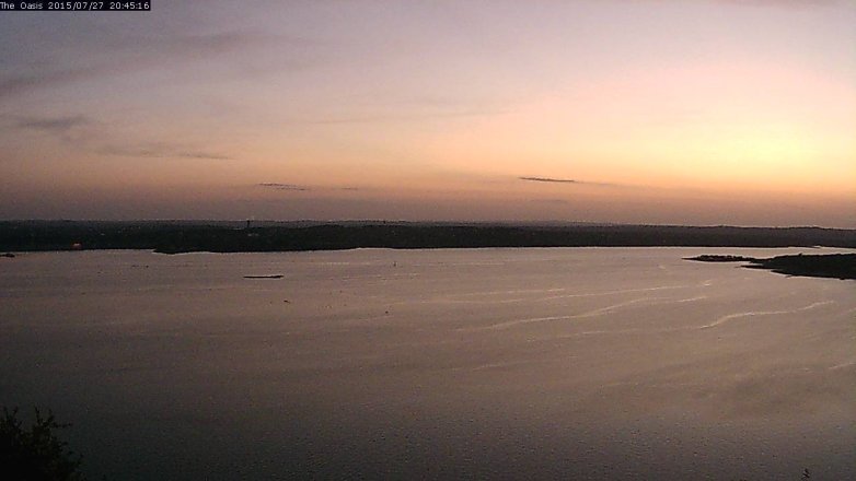 Lake Travis webcam, July 27, 2015 7:50 PM CT
